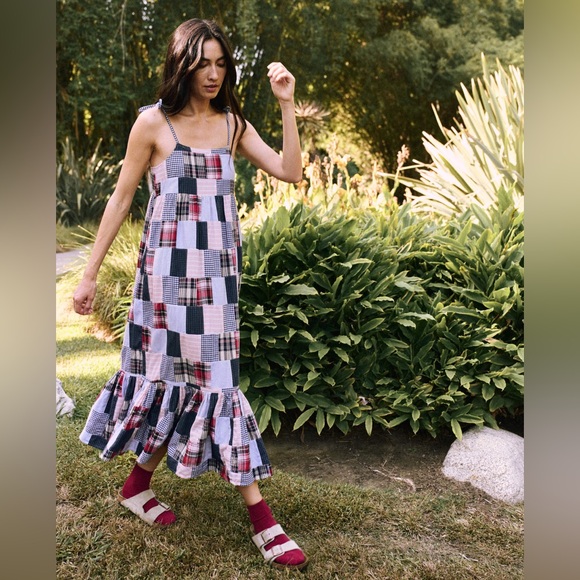 THE GREAT. Dresses & Skirts - The Great Dainty Dress in Mixed Patchwork
